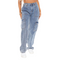 Fashion Multi-pocket High Waist Cargo Pants Women's Wide Leg Jeans